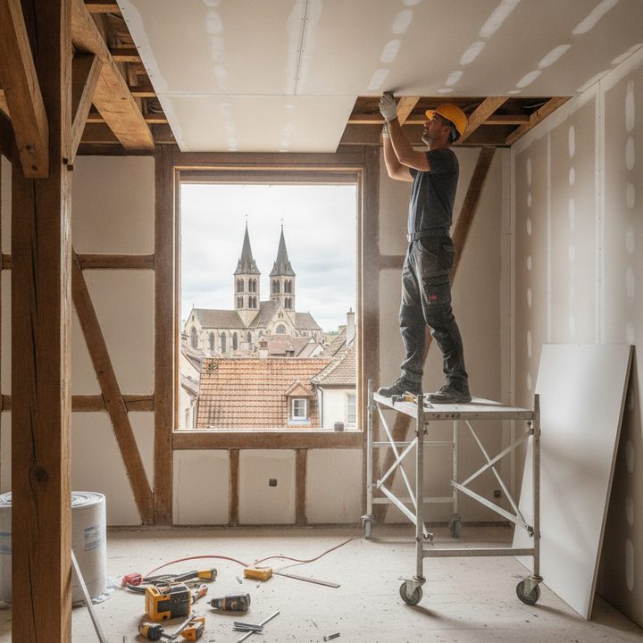 Pose plaques plâtre à Obernai : les erreurs fréquentes à éviter chez soi